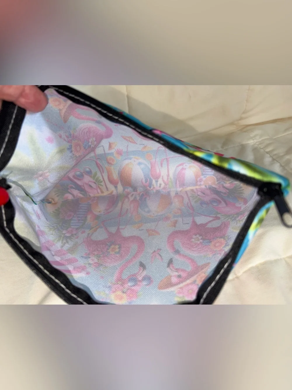 Tropical Flamingo Cosmetic Bag – Pink Flamingo Print